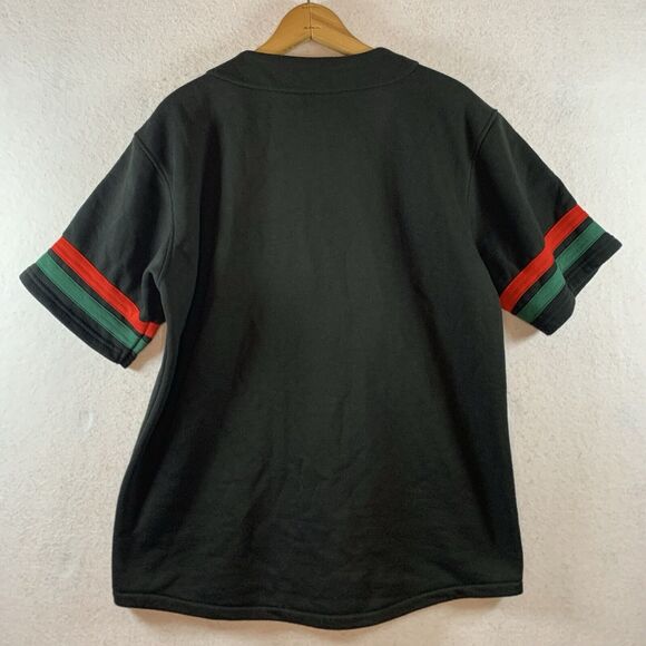 DGK Dirty Ghetto Kids Mens Baseball Jersey Sz M Black Skate Street Thick Logo - Picture 6 of 12